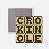 Aimant Crokinole, jeu de société (Recto/Verso)