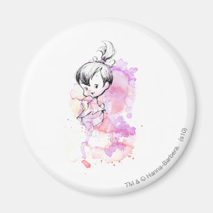 Aimant Croquis d'aquarelle de PEBBLES™