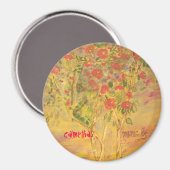 Aimant croquis de camellias (Recto/Verso)