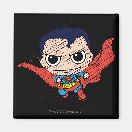Aimant Croquis Mini Superman (Devant)
