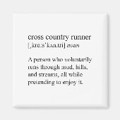 Aimant Cross Country Runner Definition, Xc Running  (Devant)