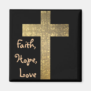 Aimant Cross Faith Christianity Douche Paix Aimer Destiné