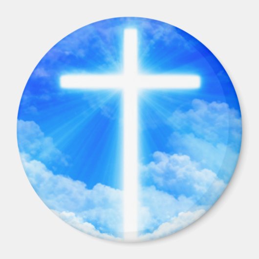 Aimant Cross of Light Jesus Christ Customizable Christian (Devant)