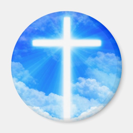 Aimant Cross of Light Jesus Christ Customizable Christian (Devant)