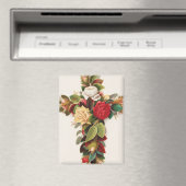 Aimant Cross of roses, Victorian era illustration (In Situ (Lave-vaisselle))