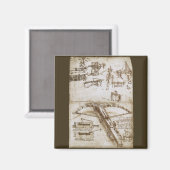 Aimant Crossbow Arme géante de Léonard de Vinci (Recto/Verso)