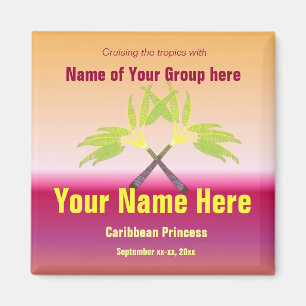 Aimant Crossed Palms Grou[ Cruise
