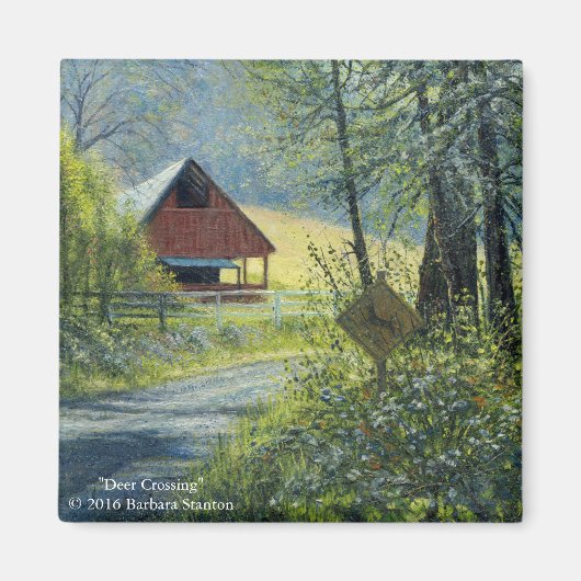 Aimant "Crossing de cerfs" (Devant)