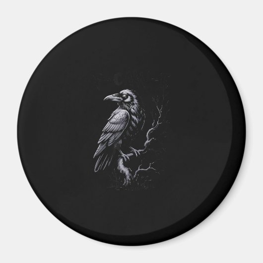 Aimant Crow, F-Caw-F Funny Bird Classic Cool (Devant)