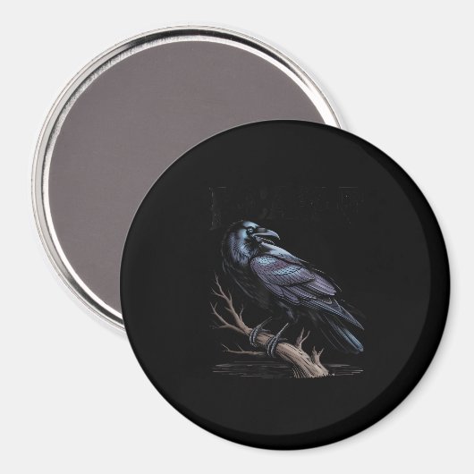 Aimant Crow, F-Caw-F Funny Bird Funny Quote (Recto/Verso)