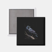 Aimant Crow, F-Caw-F Funny Bird Funny Quote (Recto/Verso)