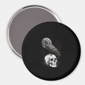 Aimant Crow, F-Caw-F Funny Bird Moon Gothic Adult Humor C (Recto/Verso)
