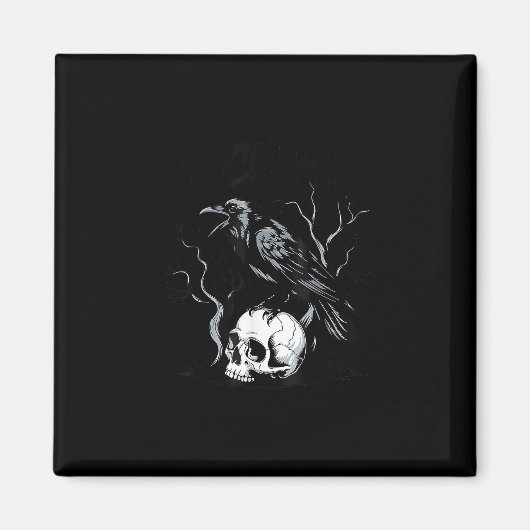 Aimant Crow F-Caw-F Funny Bird Saying Humor Meme Desin (Devant)