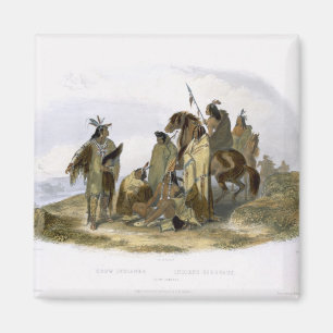 Aimant Crow Indians, plaque 13 du volume 1 de `Travels i
