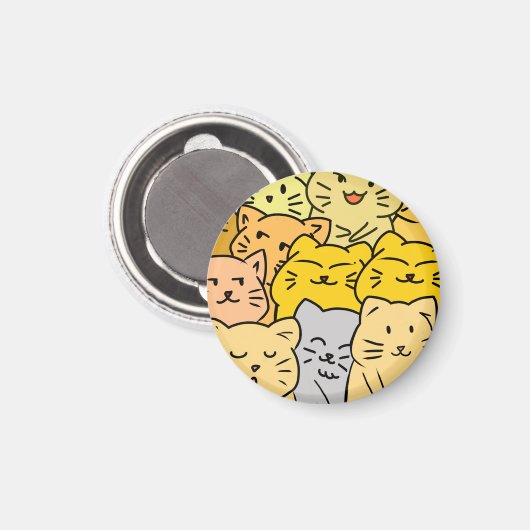 Aimant Crowd cat (Recto/Verso)