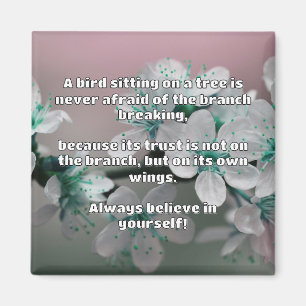 Aimant Croyance Empath Citation d'encouragement positif