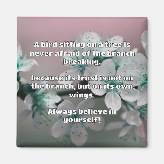 Aimant Croyance Empath Citation d'encouragement positif (Devant)