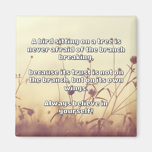 Aimant Croyance Empath Citation d'encouragement positif (Devant)