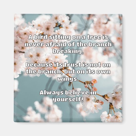 Aimant Croyance Empath Citation d'encouragement positif (Devant)