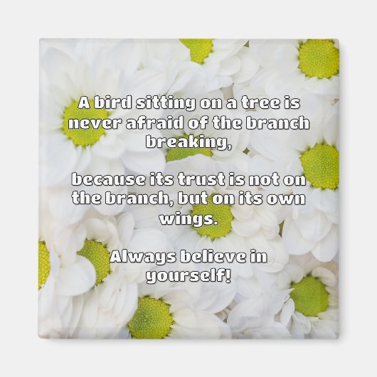 Aimant Croyance Empath Citation d'encouragement positif (Devant)