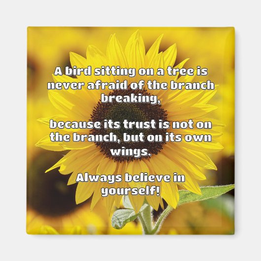 Aimant Croyance Empath Citation d'encouragement positif (Devant)