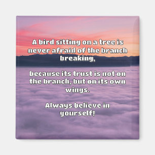 Aimant Croyance Empath Citation d'encouragement positif