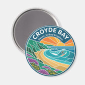 Aimant Croyde Bay Royaume-Uni (Recto/Verso)