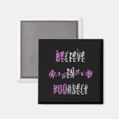 Aimant Croyez En Vous-Même Message Positif Inspirationnel (Recto/Verso)
