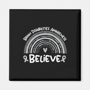 Aimant Croyez Mois de sensibilisation aux déficiences cér