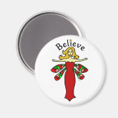 Aimant Croyez Vacances Dragonfly Fairy Round (Recto/Verso)