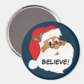 Aimant Croyez-vous au Père Noël noir ? (Recto/Verso)