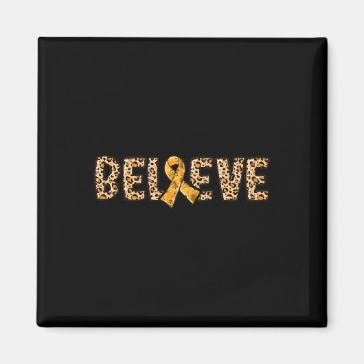 Aimant Crps Empreinte de léopard Orange Ribbon Support Cr (Devant)