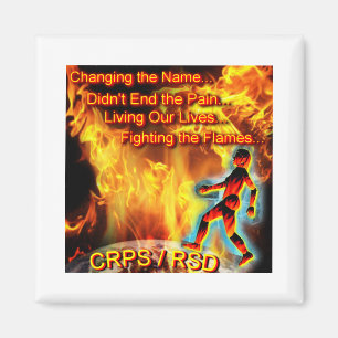 Aimant CRPS/RSD vivant nos vies, combattant les flammes