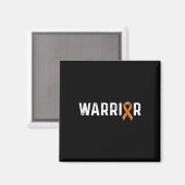 Aimant Crps Sensibilisation Orange Ribbon Warrier (Recto/Verso)