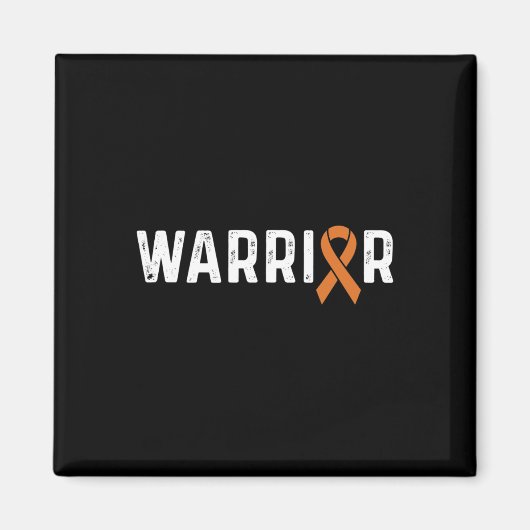 Aimant Crps Sensibilisation Orange Ribbon Warrier (Devant)