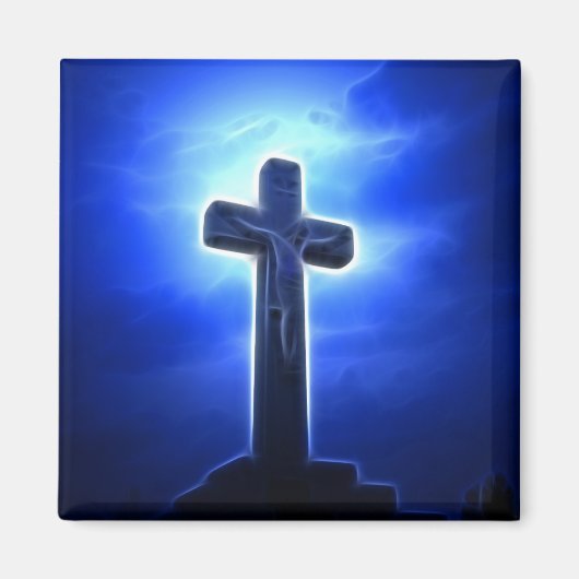 Aimant Crucifixion Jésus Dramatique (Devant)