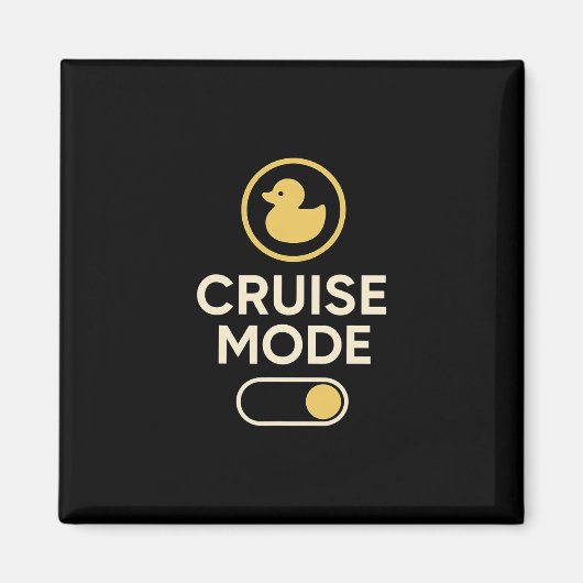 Aimant Cruise Mode Duck Toggle Retro Vacation Vibes (Devant)