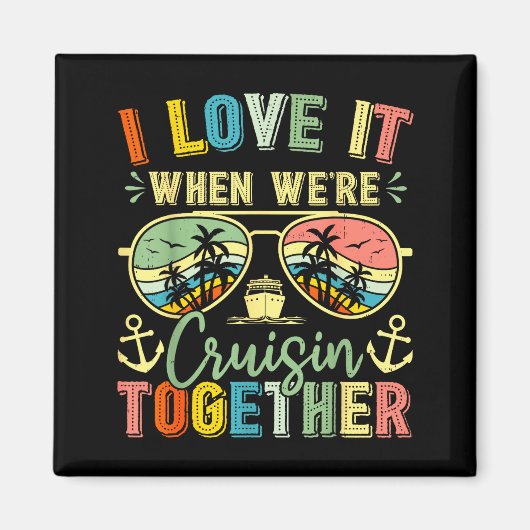 Aimant Cruise Squad 2026 Family Group Matching Summer Vac (Devant)