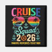 Aimant Cruise Squad 2026 Family Group Matching Summer Vac (Devant)