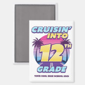 Aimant Cruisin’ Back to School 12th Grade (Recto/Verso)