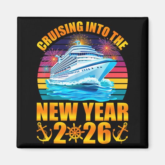Aimant Cruising Into The New Year 2026 Cruise New Years E (Devant)