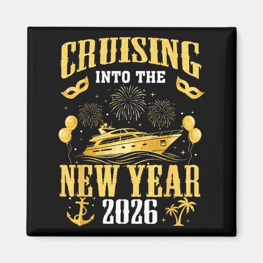 Aimant Cruising Into The New Year 2026 New Year Eve Famil (Devant)