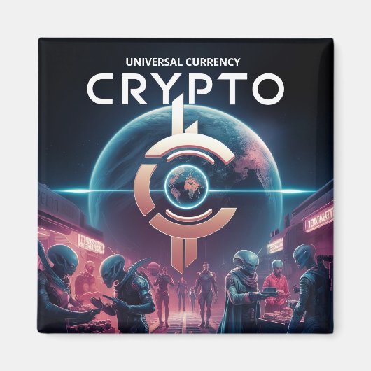 Aimant Crypto Planet (Devant)