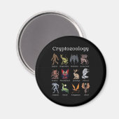 Aimant Cryptozoologie Cryptid Créatures (Recto/Verso)