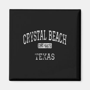 Aimant Crystal Beach Texas Tx Vintage