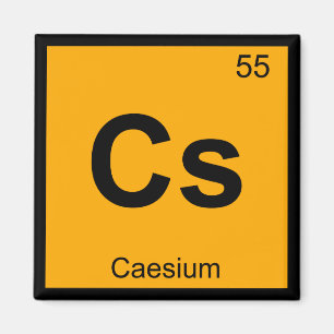 Aimant Cs - Chimie Du césium Symbole De Table Périodiqu
