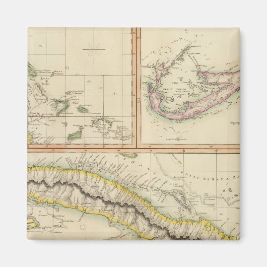 Aimant Cuba, Bahama I, Bermudes (Devant)