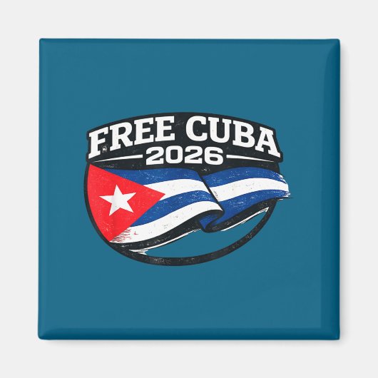 Aimant Cuba Cuba Libre Doctrine Monroe Conception (Devant)