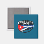 Aimant Cuba Cuba Libre Donroe Doctrine Design (Recto/Verso)