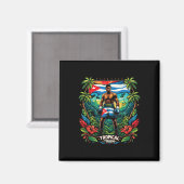 Aimant Cubain Boxe Tropical Tough (Recto/Verso)